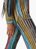 Missoni blossade ben randiga byxor