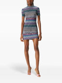 Missoni Zig Zag Motif Wool Mini Dress