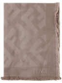 Fendi Ff Wool And Silk Blend Scarf