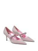 Jimmy Choo Bing 65 Glittered Leather Pumps