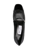 Jimmy Choo Elisa 45 Glittered Leather Pumps