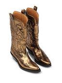 Ganni Embroidered Western Boots