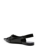 ivenchy vo你皮革slingback flats