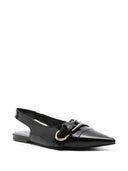 ivenchy vo你皮革slingback flats