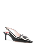 Roger Vivier Viv 'Canard Leather Slingback Pumpar