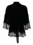 Gold Hawk Velvet Short Kimono