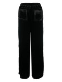 Gold Hawk Velvet Wide Leg Trousers