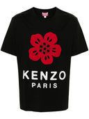 Maglietta in cotone fiore di boke kenzo