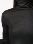 Majestic lurex suéter de cuello alto