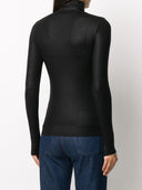 Majestic lurex suéter de cuello alto