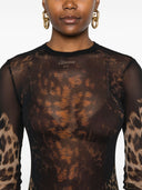 Jean Paul Gaultier Leopard Print Long Dress