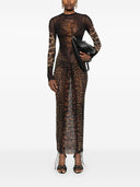 Jean Paul Gaultier Leopard Print Long Dress