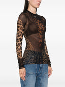 Jean Paul Gaultier Leopard Print Top