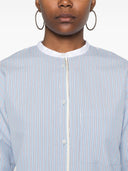 Camicia a strisce con miscela di cotone Forte Forte