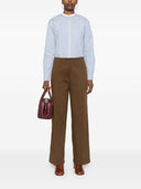 Camicia a strisce con miscela di cotone Forte Forte