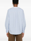 Camicia a strisce con miscela di cotone Forte Forte