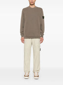 Logo Stone Island Cotton Crewneck bluza