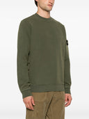 Logo Stone Island Cotton Crewneck bluza