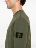 Logo Stone Island Cotton Crewneck bluza