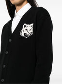 Maison Kitsune' Fox Head Wool Cardigan