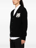 Maison Kitsune' Fox Head Wool Cardigan