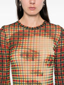 Jean Paul Gaultier Tartan Face Long Dress
