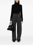 Brunello Cucinelli Wool Wide Leg Trousers