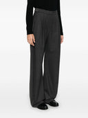 Brunello Cucinelli Wool Wide Leg Trousers