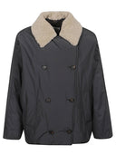 Cappotto brunello cucinelli con collo di shearling