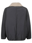 Cappotto brunello cucinelli con collo di shearling
