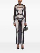 Jean Paul Gaultier Body Lace Mariniere Long Dress