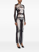 Jean Paul Gaultier Body Lace Mariniere Long Dress