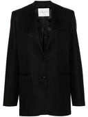 Chaqueta de pecho individual de lana forte de lana