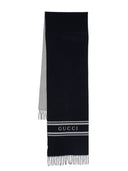 Écharpe en laine de logo Gucci
