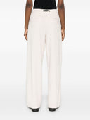 White Sand Cotton Blend Trousers