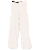 White Sand Cotton Blend Trousers