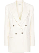 Parosh Crew Cotton Blend Blazer Chaqueta