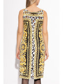Versace Barocco Print Midi Dress