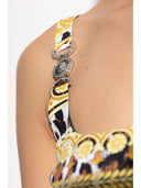 Versace Barocco Print Midi Dress