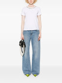 Ermanno Firenze Embroidered Cotton T Shirt