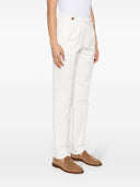 Brunello Cucinelli Double Darts Cotton Trousers