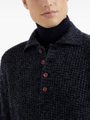 Brunello Cucinelli Cashmere and Wool Knitted Polo