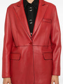 Parosh Leather Blazer Jacket