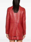 Parosh Leather Blazer Jacket