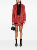 Parosh Leather Blazer Jacket