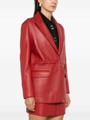 Parosh Leather Blazer Jacket