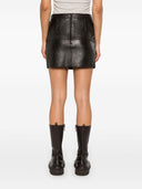Mini jupe en cuir Parosh