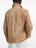 Brunello Cucinelli Suede Shearling Field Jacket