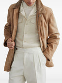 Brunello Cucinelli Suede Shearling Field Jacket