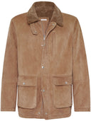 Brunello Cucinelli Suede Shearling Field Jacket